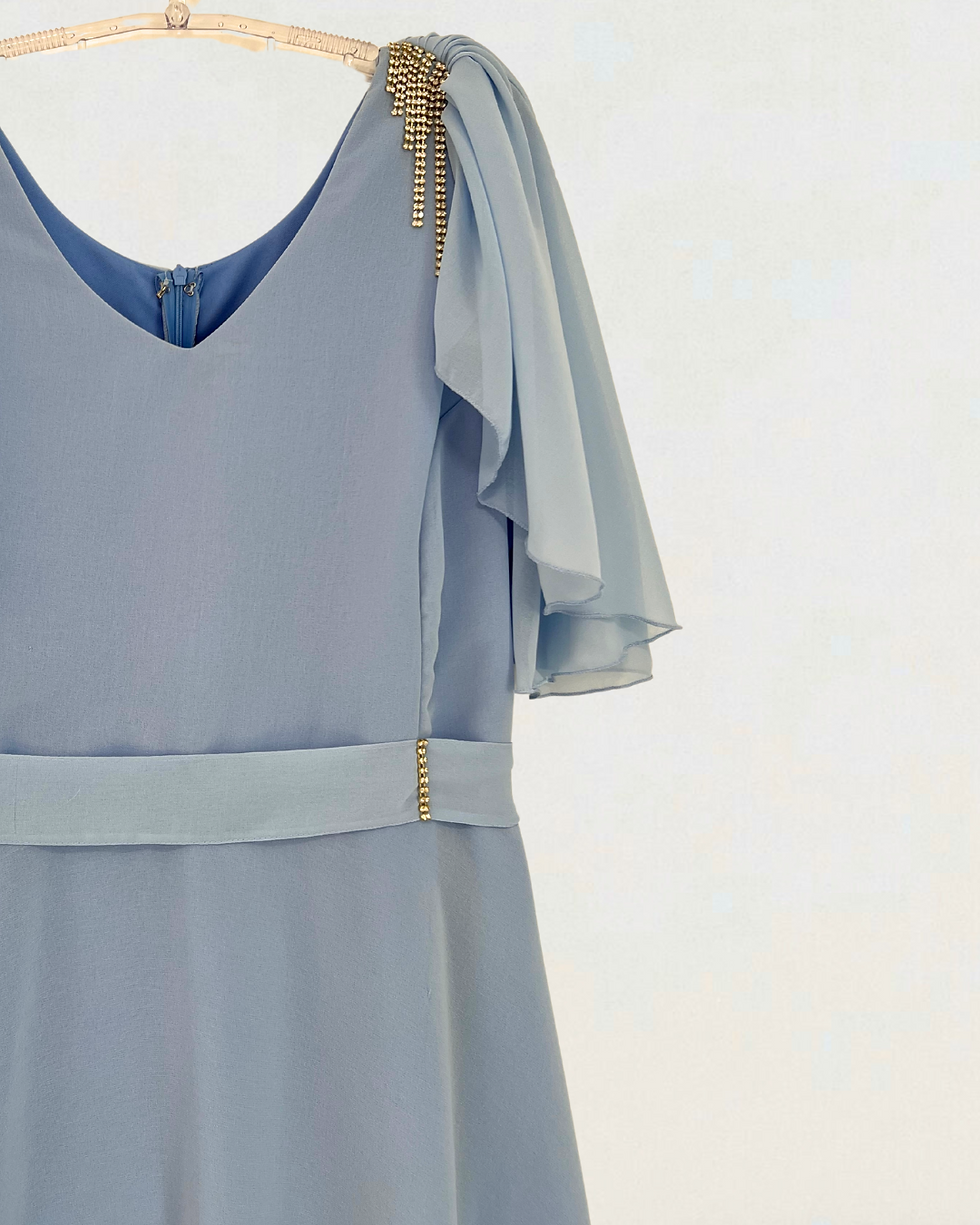 Vestido Fernanda Azul