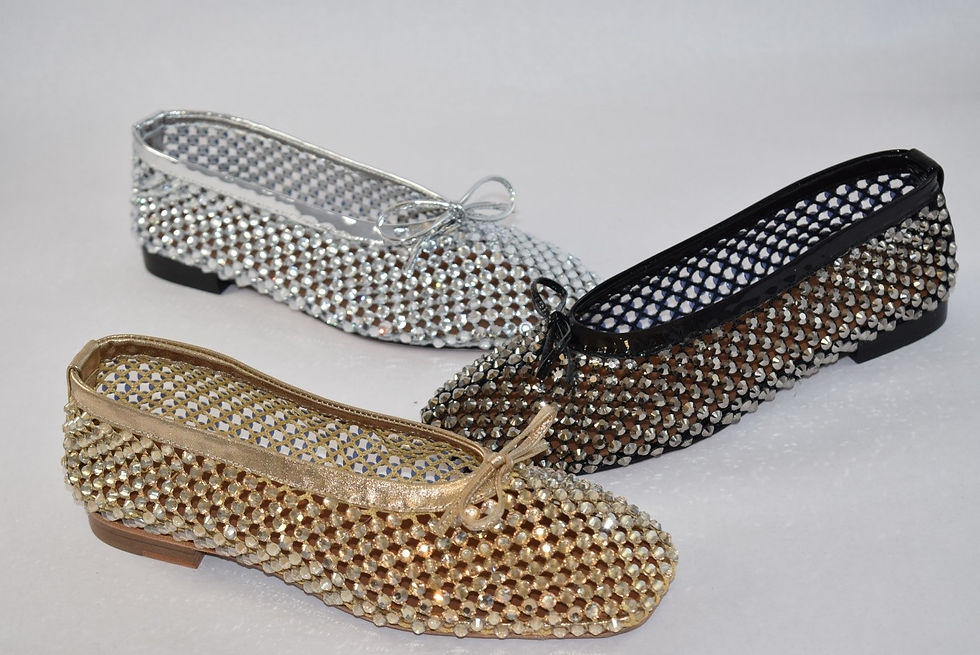 Sofia Baldi 92203 Crystal Flat Ballerinas