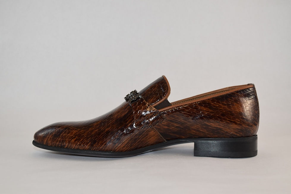 Thumbnail: Tsakiris Mallas 225 Dressy Leather Slip On Loafers