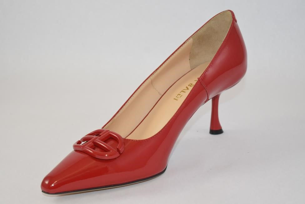 Thumbnail: Red patent leather Kitten Heel Stiletto Pump