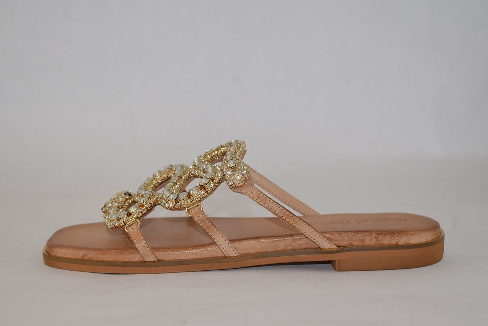 Thumbnail: Tsakiris Mallas 543 Flat Leather Sandals