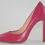 Thumbnail: Pink Leather Stiletto Pump