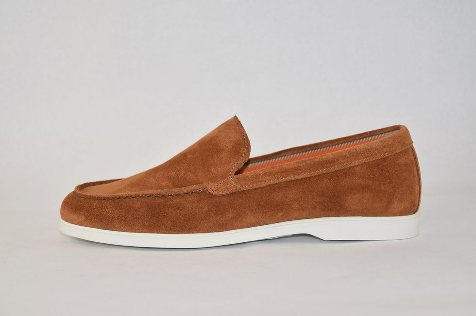 Thumbnail: Tsakiris Mallas 7173  Suede Leather Moccasins