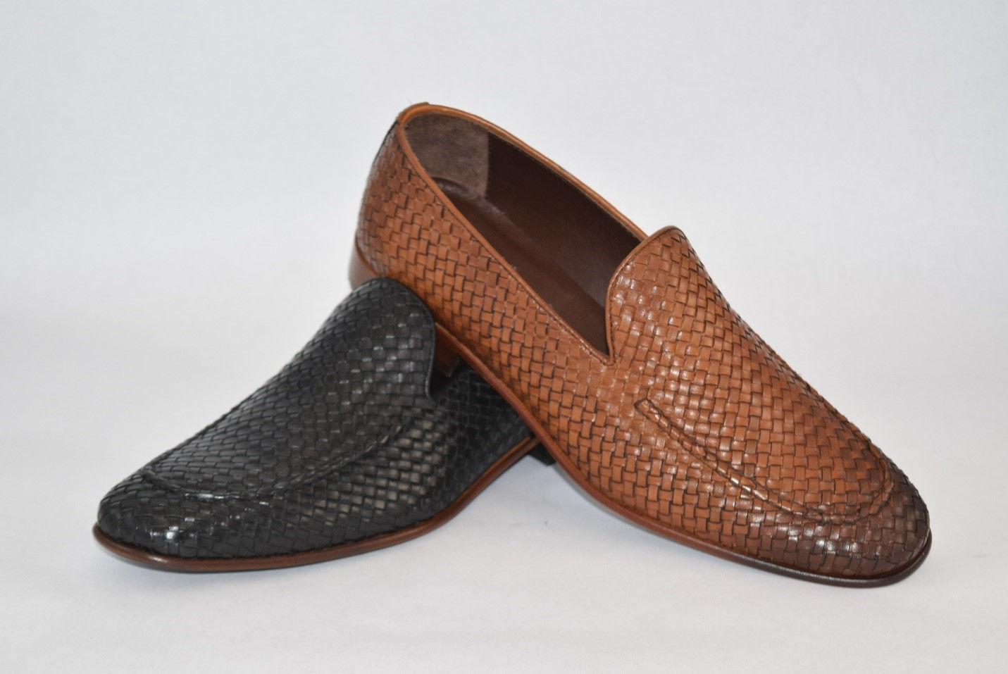 Both color options for Tsakiris Mallas 73138 Leather Loafer