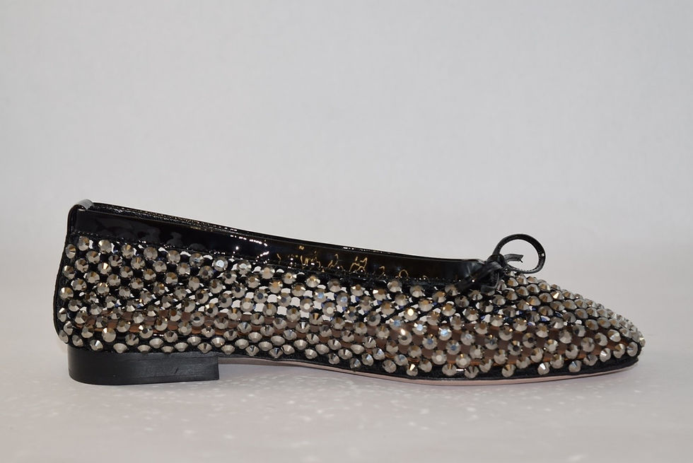 Thumbnail: Sofia Baldi 92203 Crystal Flat Ballerinas
