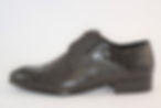 Brown Leather dress shoe with adjustable laces and Croc Embossed front toe piece and side design