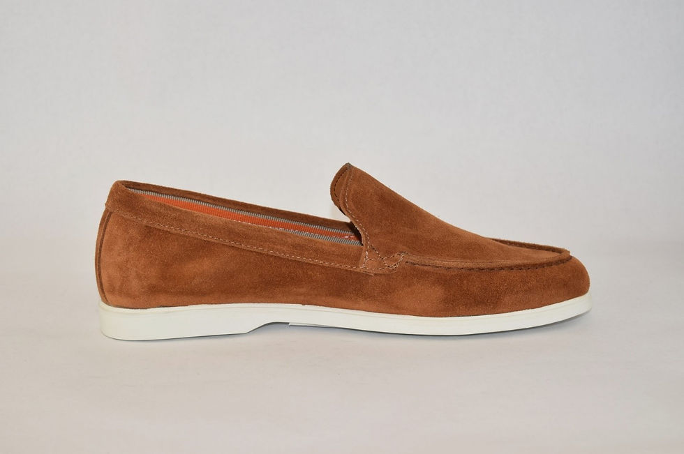 Thumbnail: Tsakiris Mallas 7173  Suede Leather Moccasins