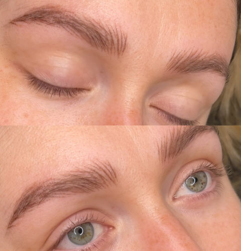 Fluffy hyper realism eyebrow tattoo