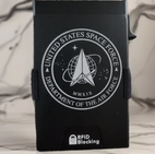 Space Force logo metal wallet