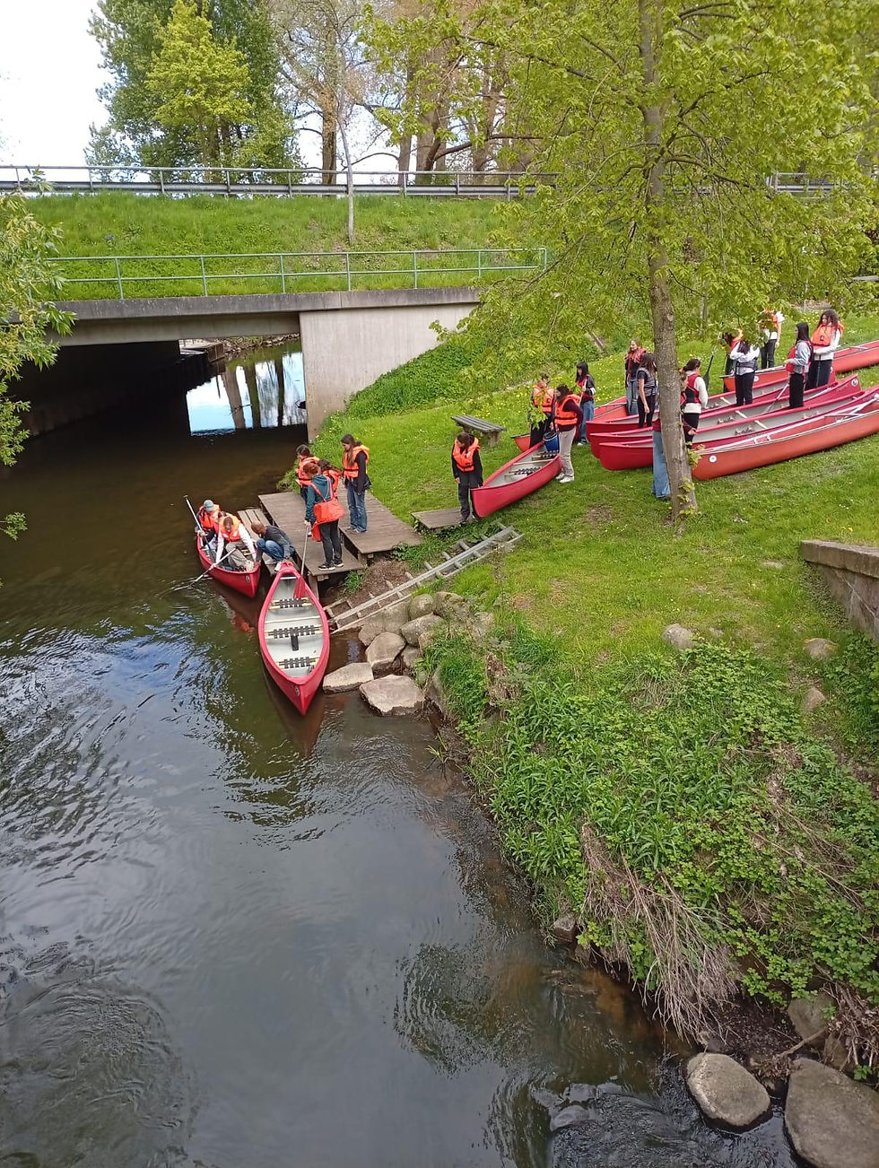 Pronti a partire per il giro in canoa!