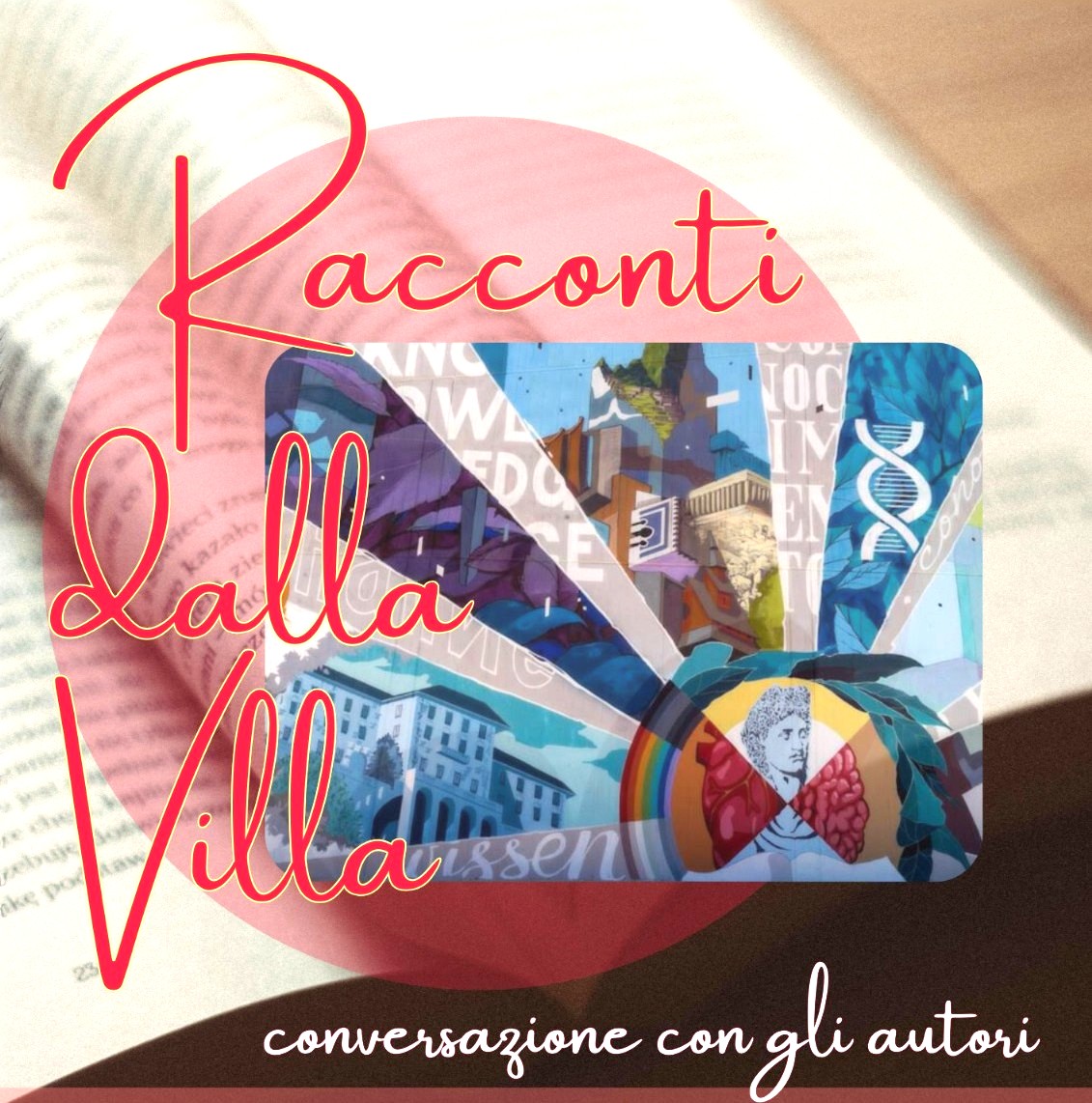 I docenti organizzatori della serata "Racconti dalla Villa - Conversazione con gli autori" e, al cen