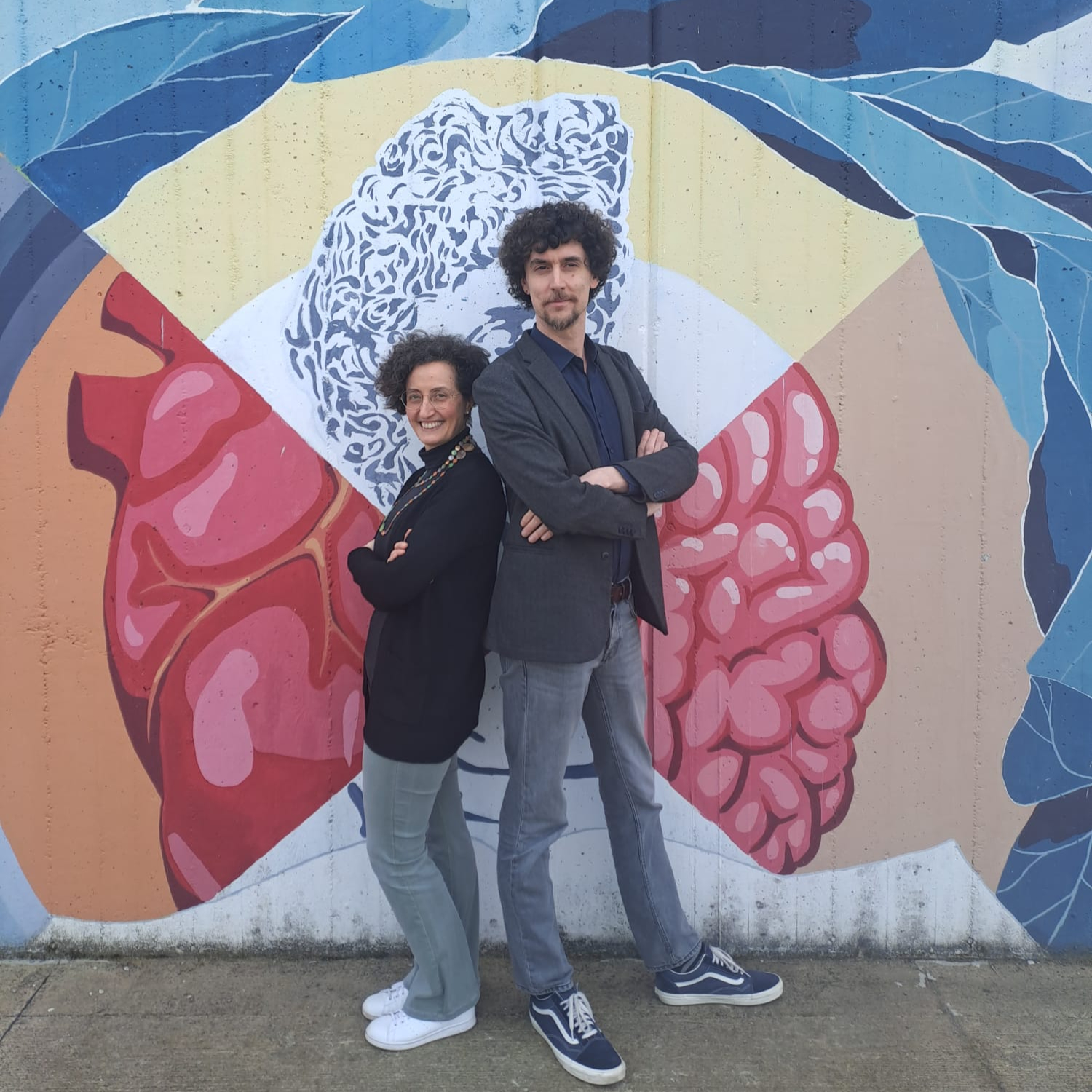 I professori Marianna Salina e Pietro Crippa