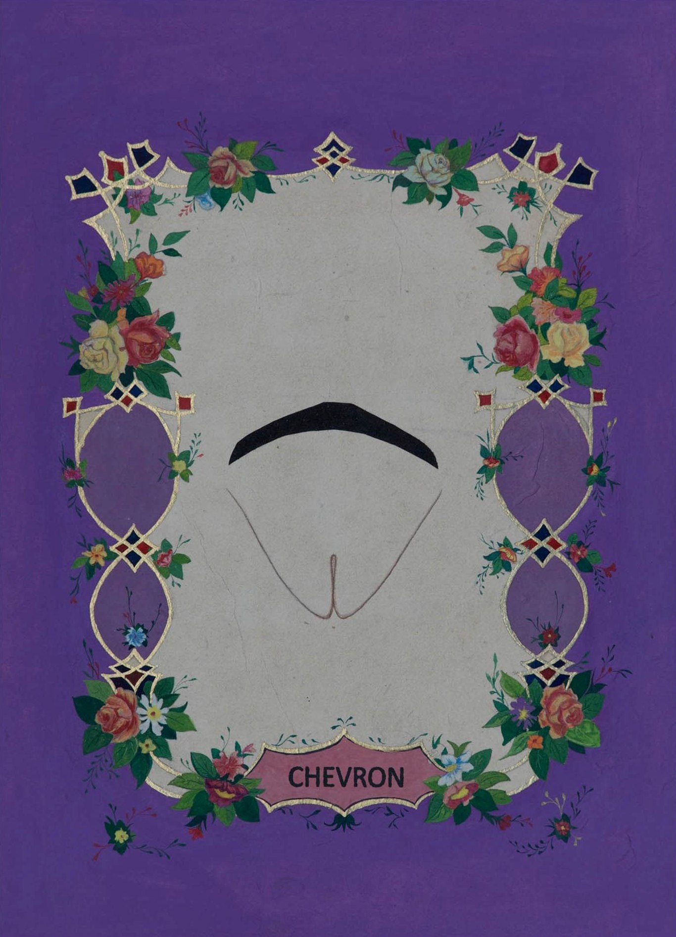 Moustache series (purple) - Chevron