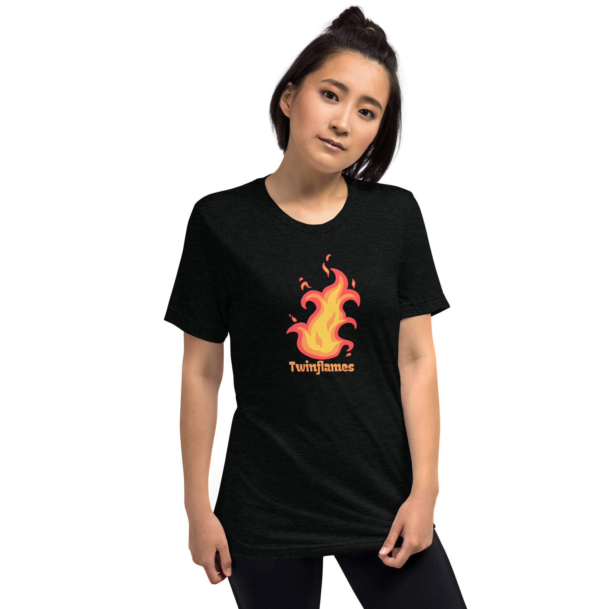 TWINFLAME 1 (Left Puzzle Piece) Unisex Tri-Blend t-shirt