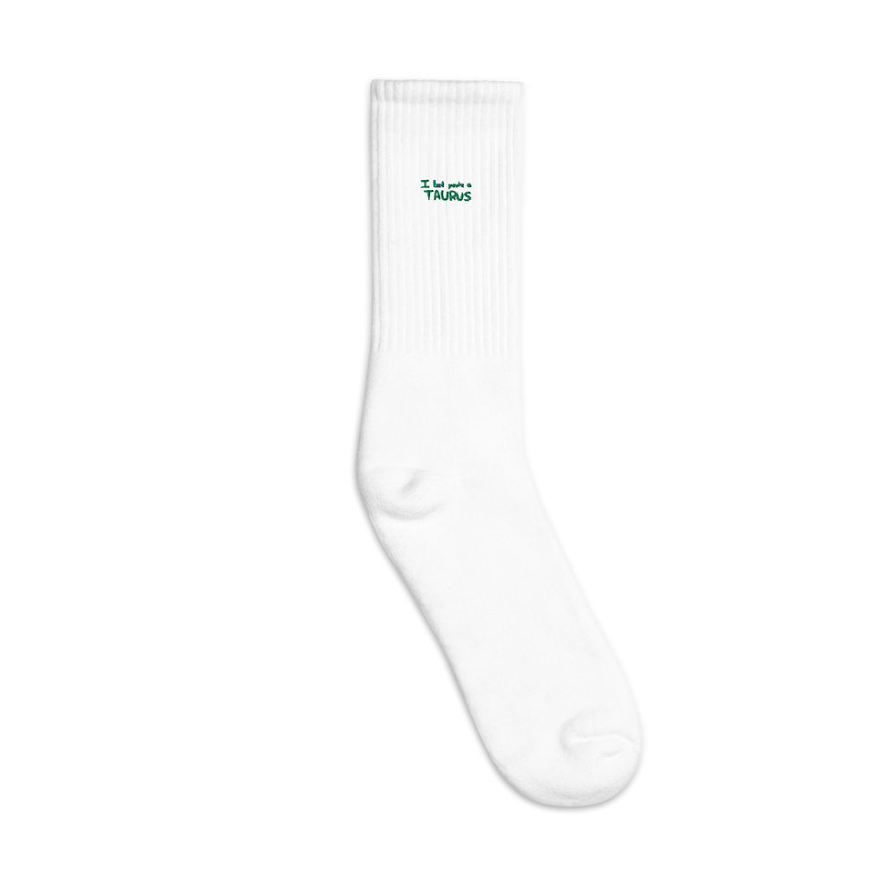 Thumbnail: TAURUS Embroidered socks