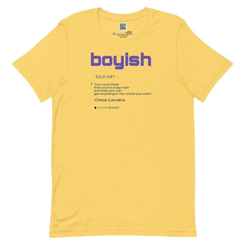 Thumbnail: "Boyish" Definition Unisex Cotton T-shirt
