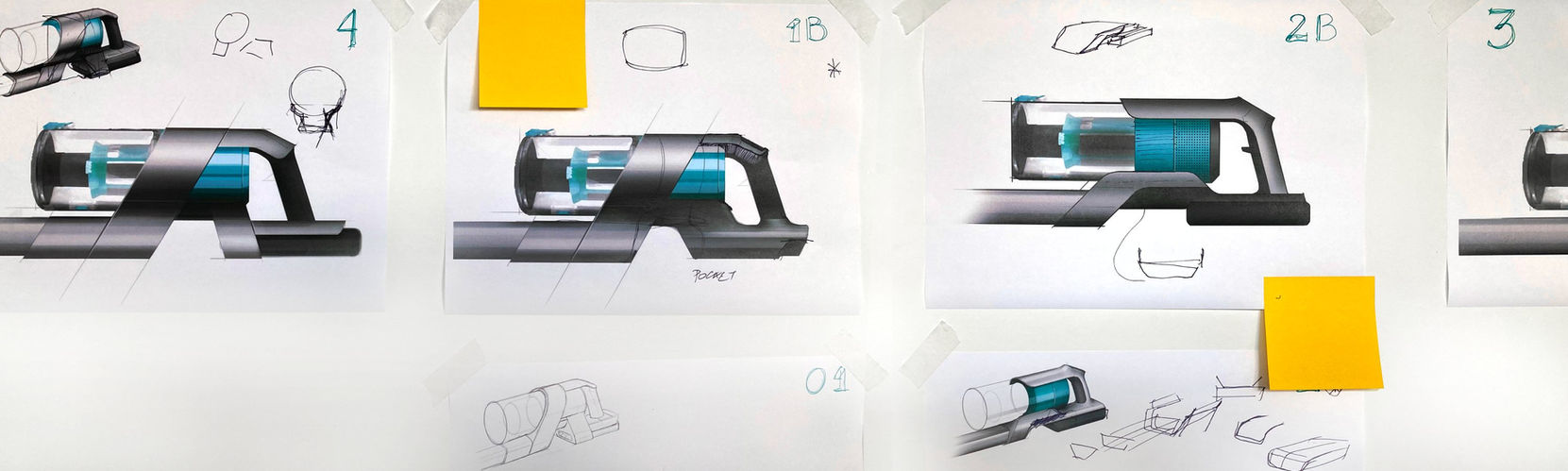 Hoover HF9 Initial sketches