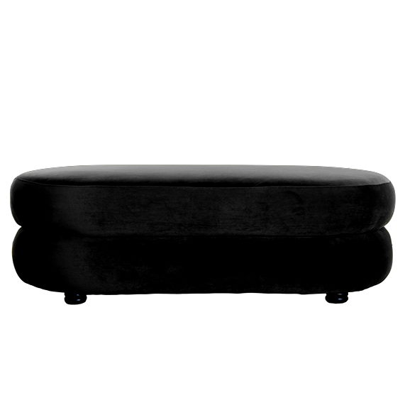 Ruby Ottoman - Black