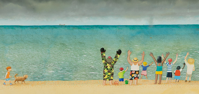 A Boy, His Dog and the Sea p.16-p.17.JPG