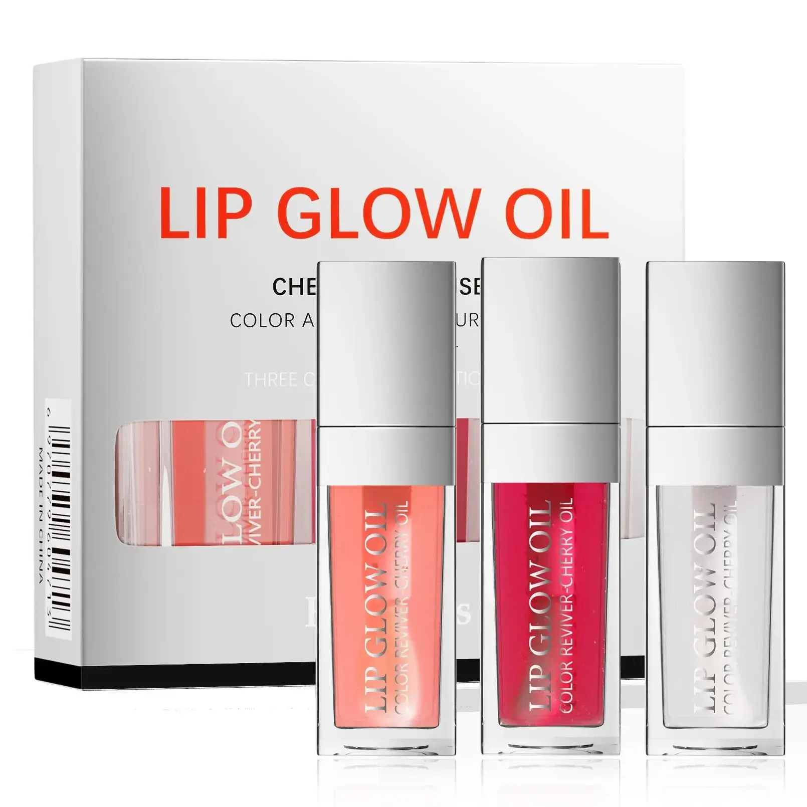 Lip Gloss Makeup Sexy Plump Lip Glow Oil Tinted Lip Plumper Set