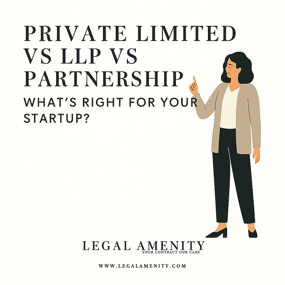 Private Limited vs LLP vs Partnership: What’s Right for Your Startup?