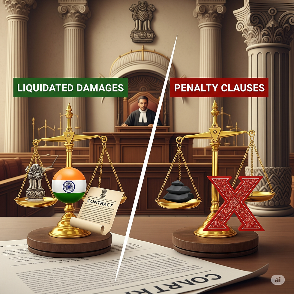 Liquidated Damages vs. Penalty Clauses in India