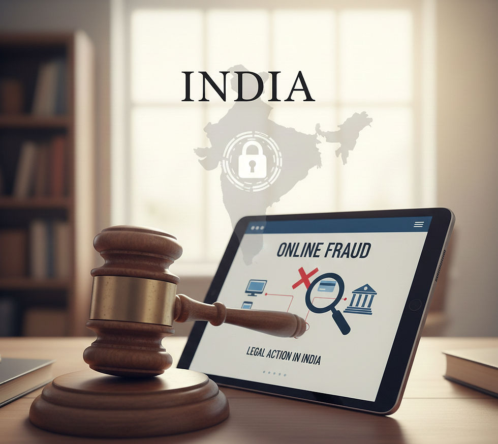 Online Fraud Legal Action in India
