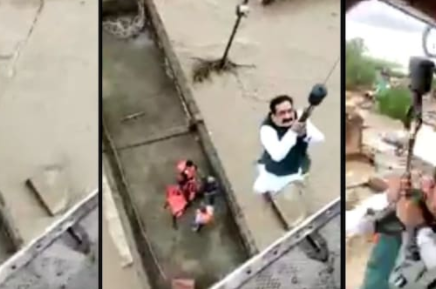 मध्य प्रदेश के गृह मंत्री नरोत्तम मिश्रा बाढ़ में फंसे, आईएएफ ने किया एयरलिफ्ट