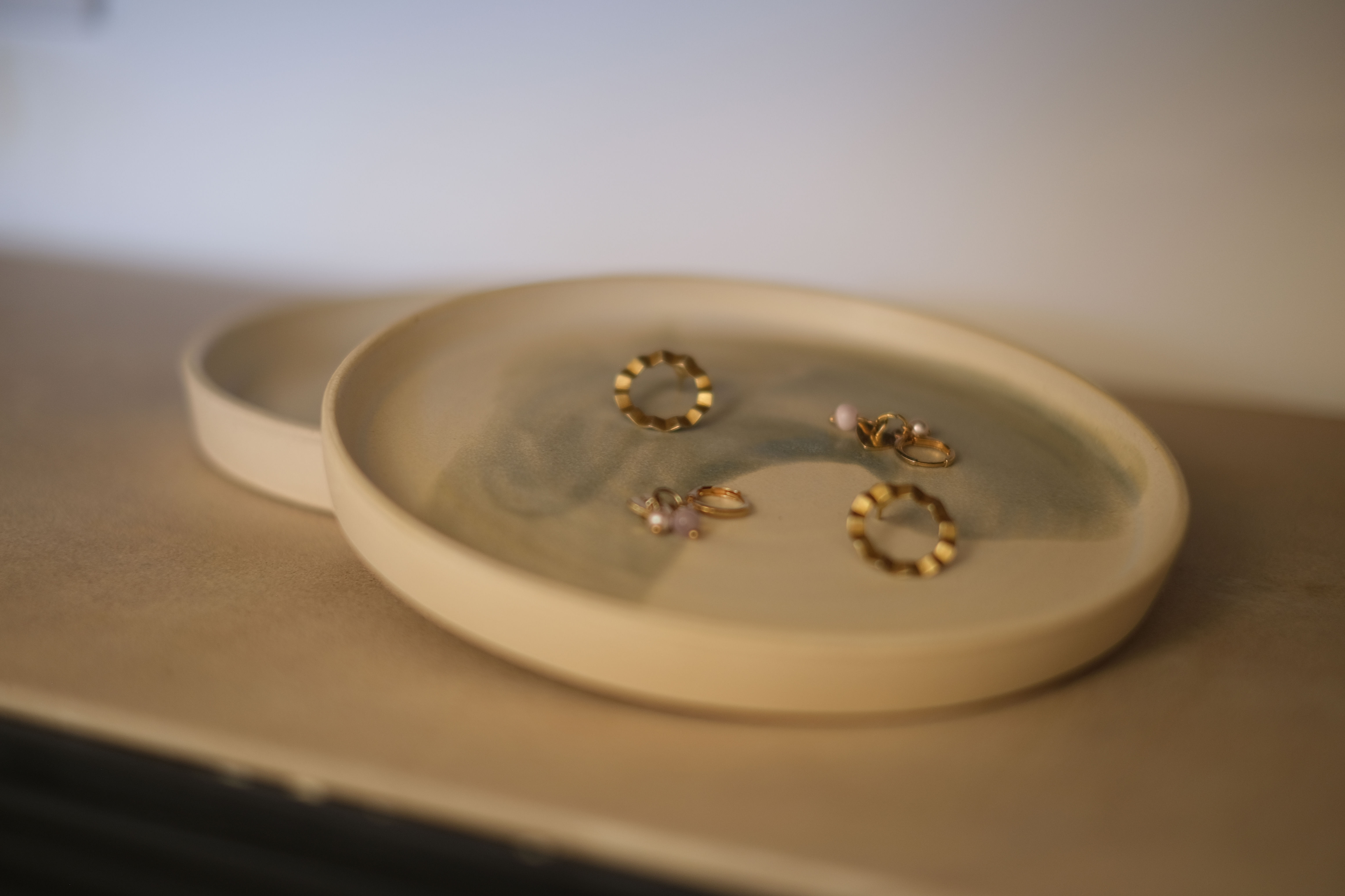 Small plate - Cream/Green