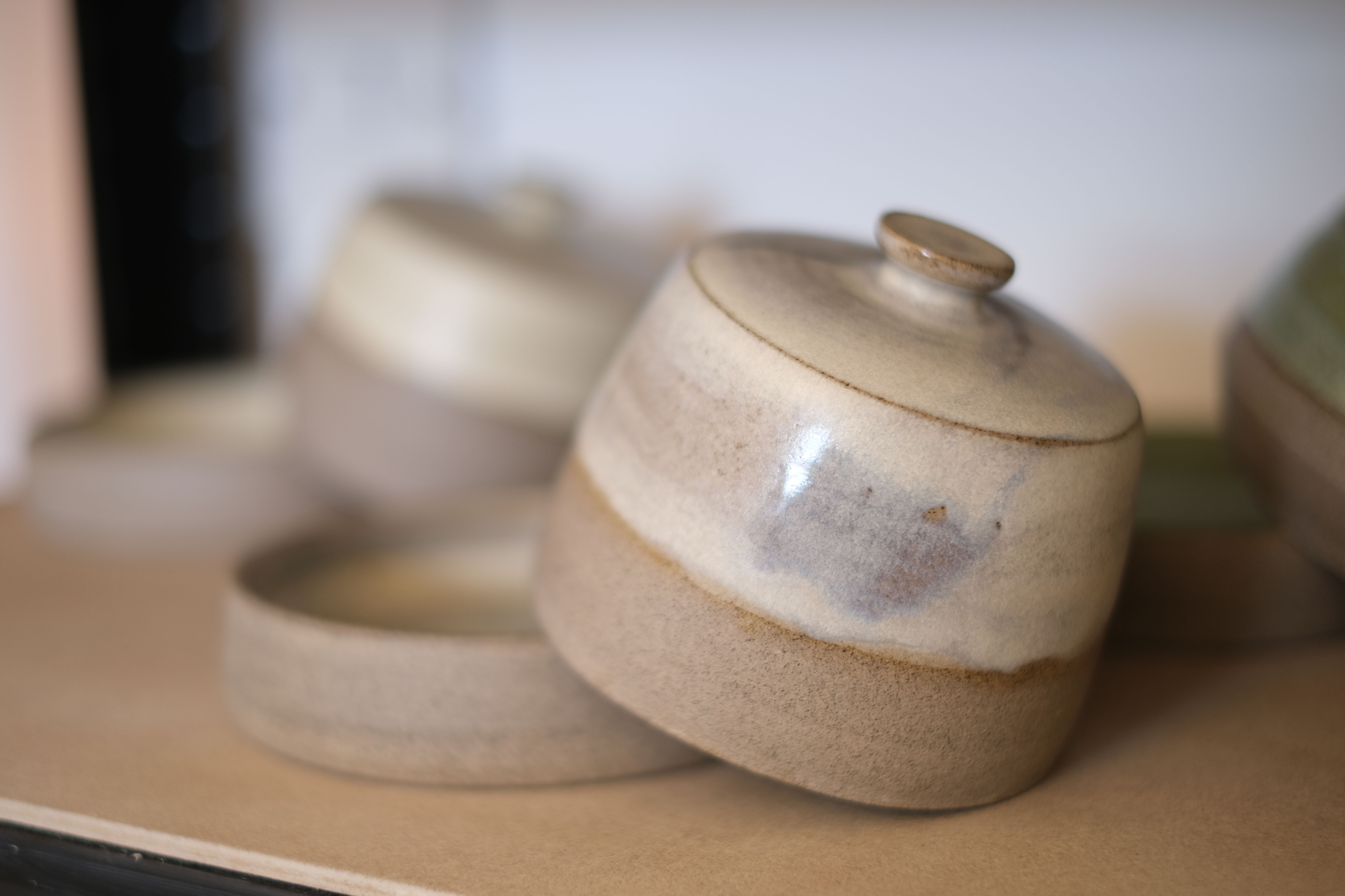 Butter dish - Cream/Grey