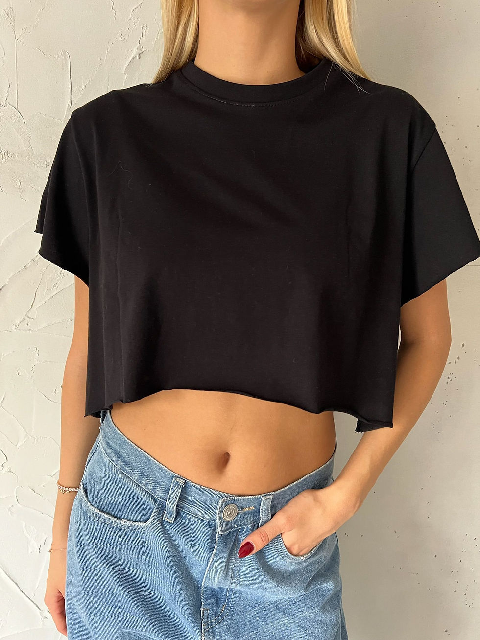 Thumbnail: קרופ שרוול קצר עם מיתוג אישי