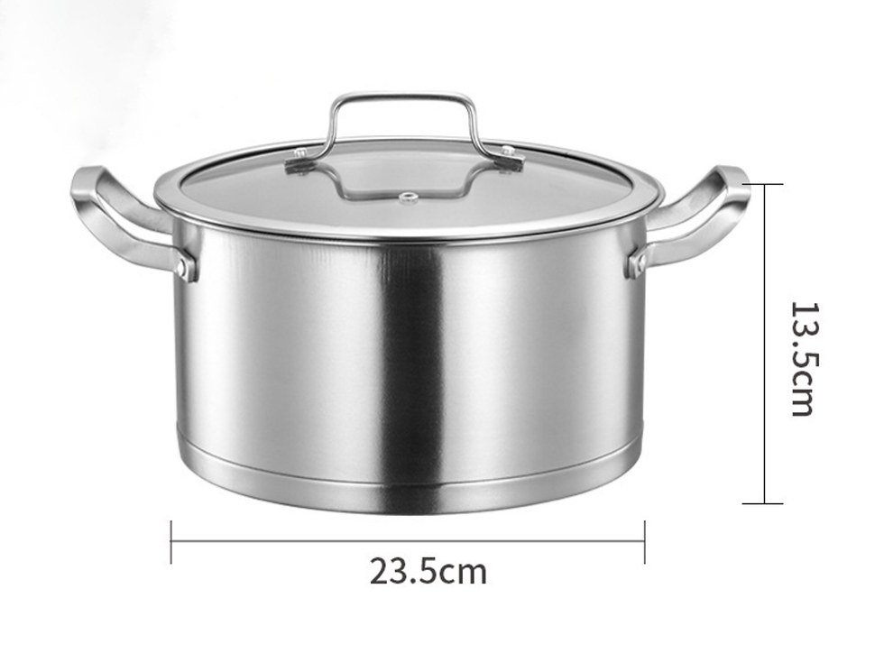 Thumbnail: 2 PCS Stainless steel cookware set