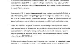 Updated Covid information