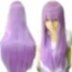 Thumbnail: 80cm Straight Synthetic Cosplay Wig White Purple Green Silver Pink Lolita