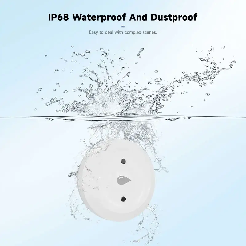 Thumbnail: Tuya ZigBee Smart Water Leak Sensor Flood Leakage Sensor Alarm APP Remote