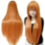 Thumbnail: 80cm Straight Synthetic Cosplay Wig White Purple Green Silver Pink Lolita