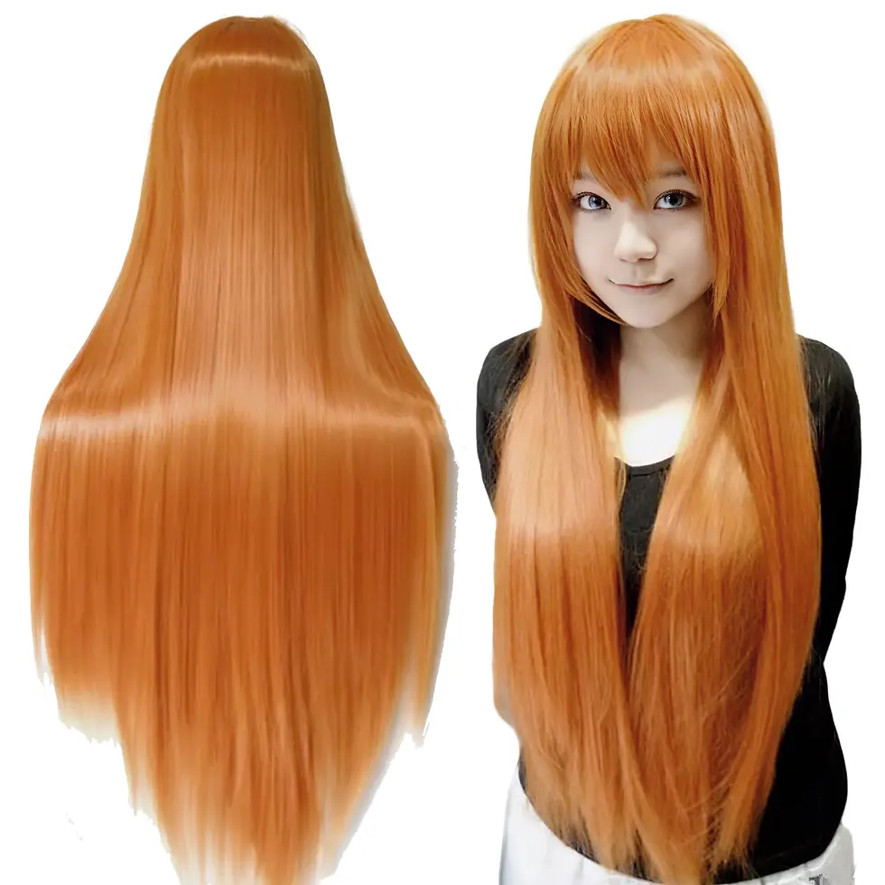 Thumbnail: 80cm Straight Synthetic Cosplay Wig White Purple Green Silver Pink Lolita