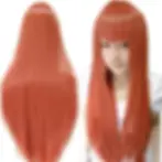 Thumbnail: 80cm Straight Synthetic Cosplay Wig White Purple Green Silver Pink Lolita
