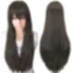 Thumbnail: 80cm Straight Synthetic Cosplay Wig White Purple Green Silver Pink Lolita