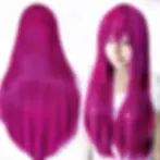 Thumbnail: 80cm Straight Synthetic Cosplay Wig White Purple Green Silver Pink Lolita