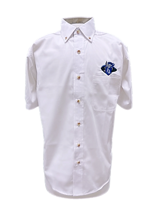 Boys White Button down Chapel Shirt