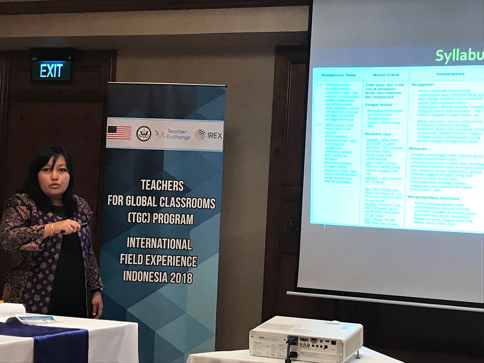 Dewi is passionate about education, and we asked her so many questions that she was unable to finish before we needed to leave for the American Embassy. I will be adding more information to this blog later in the week when given the opportunity to finish.
