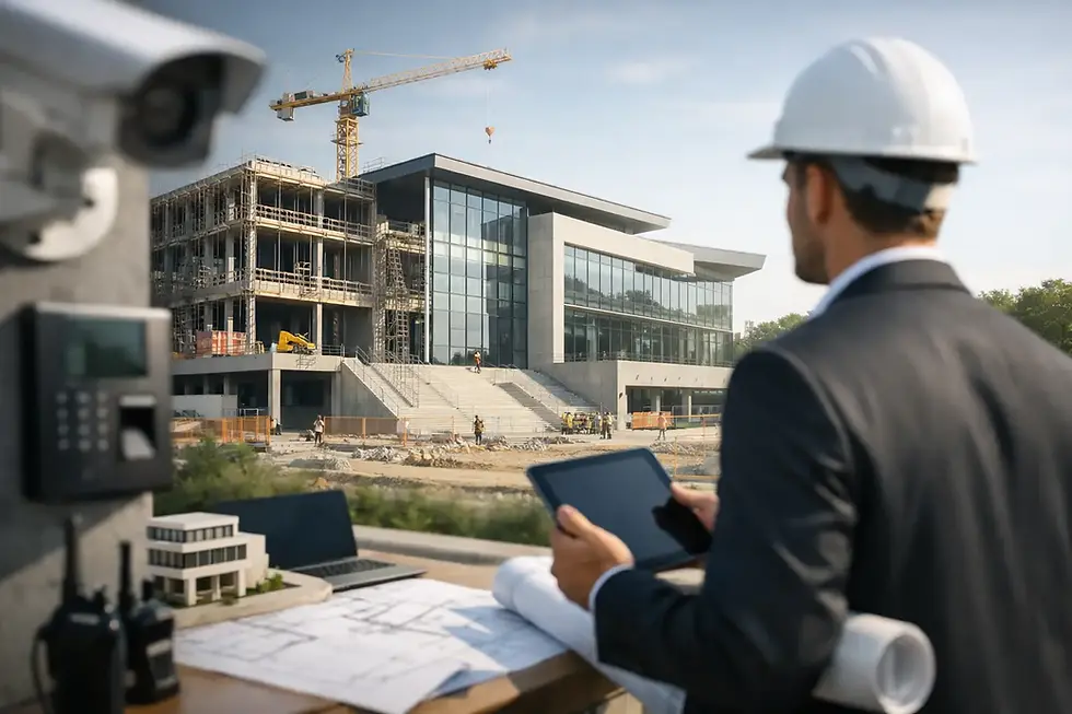 Construcción de edificios institucionales con control