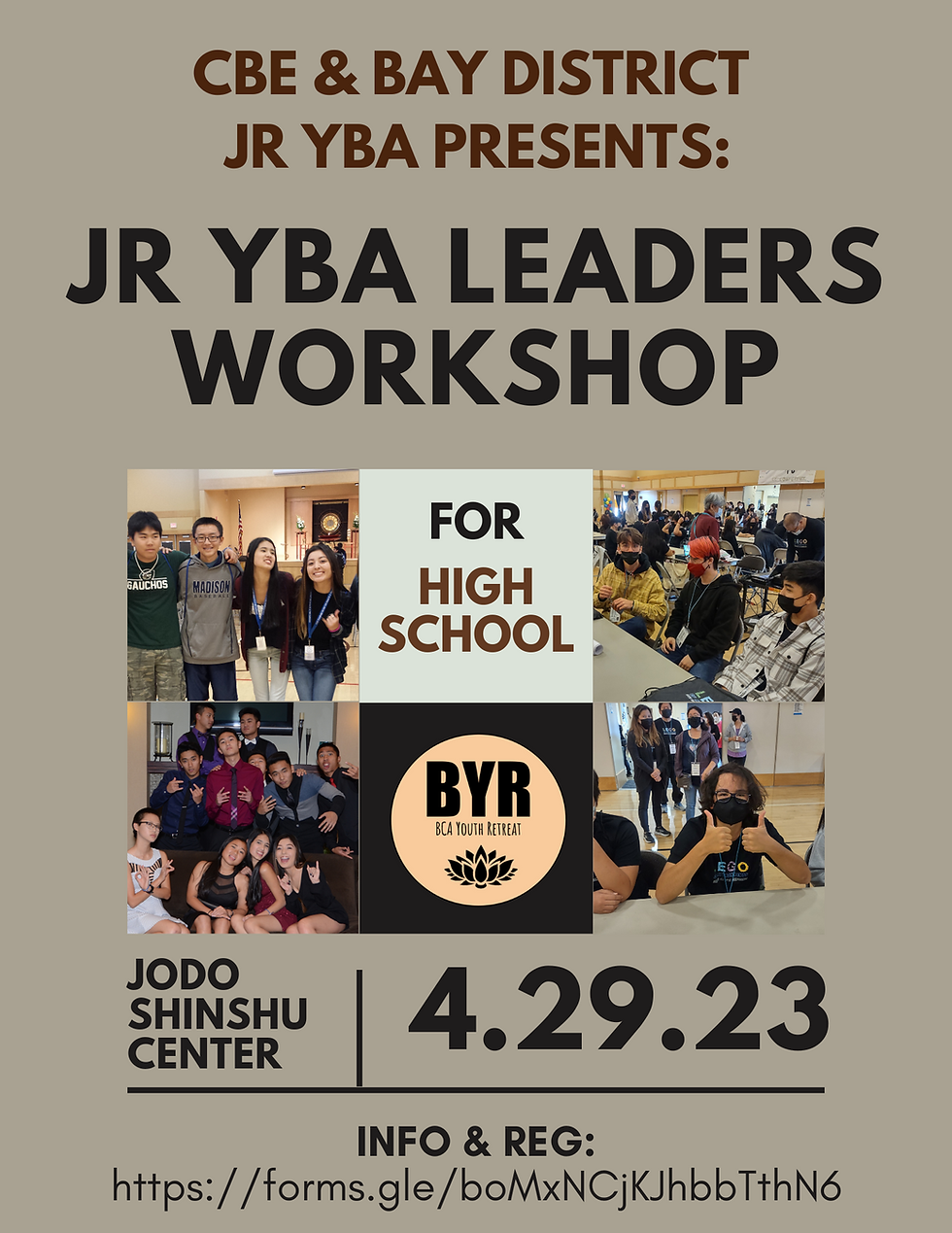 BYR & BAY DISTRICT JR YBA LEADERS WORKSHOP 04/29/2023