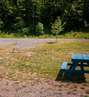 Pull thru campsite 78 for larger RVs, featuring power and water