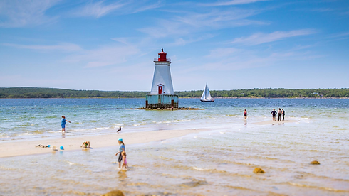 Lighthouse in Shelburne, Nova Scotia