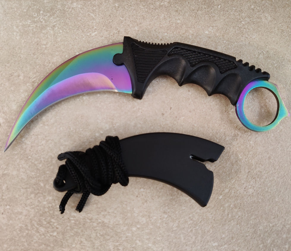 תמונה ממוזערת: סכין קרמביט בנדן צוואר - צבעים שונים