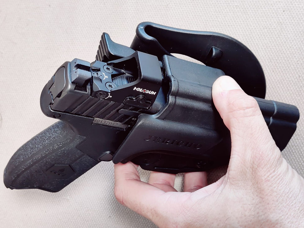 תמונה ממוזערת: נרתיק חיצוני עם נעילה לאקדח מצדה סלים - יורה ימני