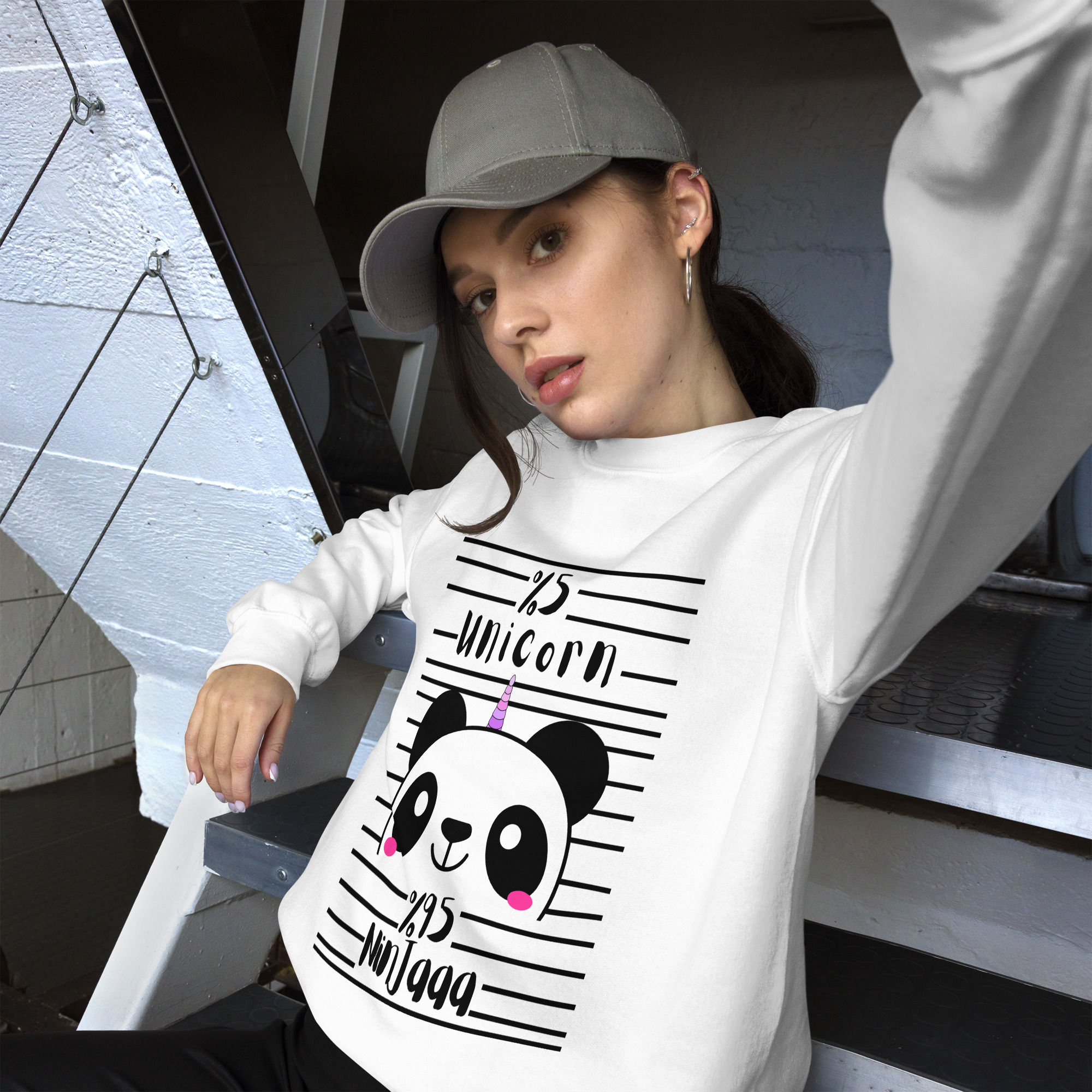 Pandacorn Ninja Unisex Sweatshirt