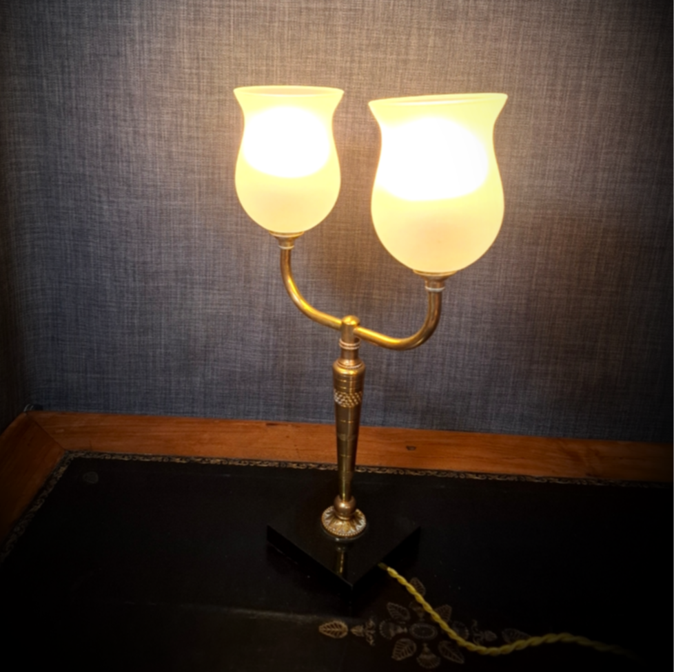 Miniature : Lampe Art Déco à deux bras